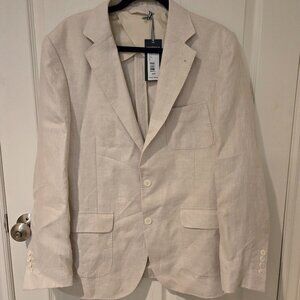 NWT Vineyard Vines Linen Blazer Jacket Stone 42R